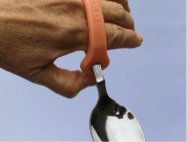Adaptive spoon for assisted eating